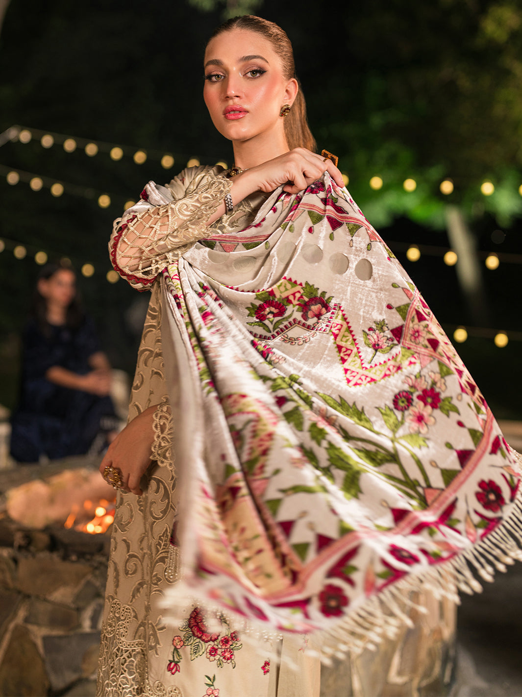 Mahnur | Nazakat Luxury Winter | KIVA - Official Mahgul - Agha Fabrics UK