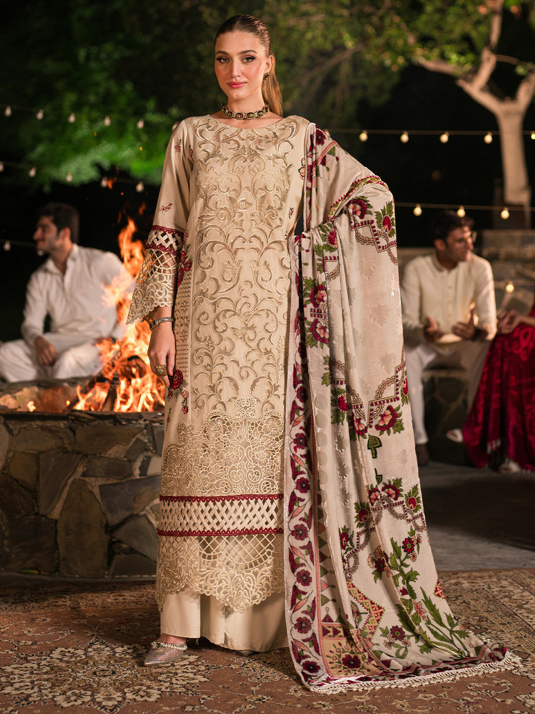 Mahnur | Nazakat Luxury Winter | KIVA - Official Mahgul - Agha Fabrics UK