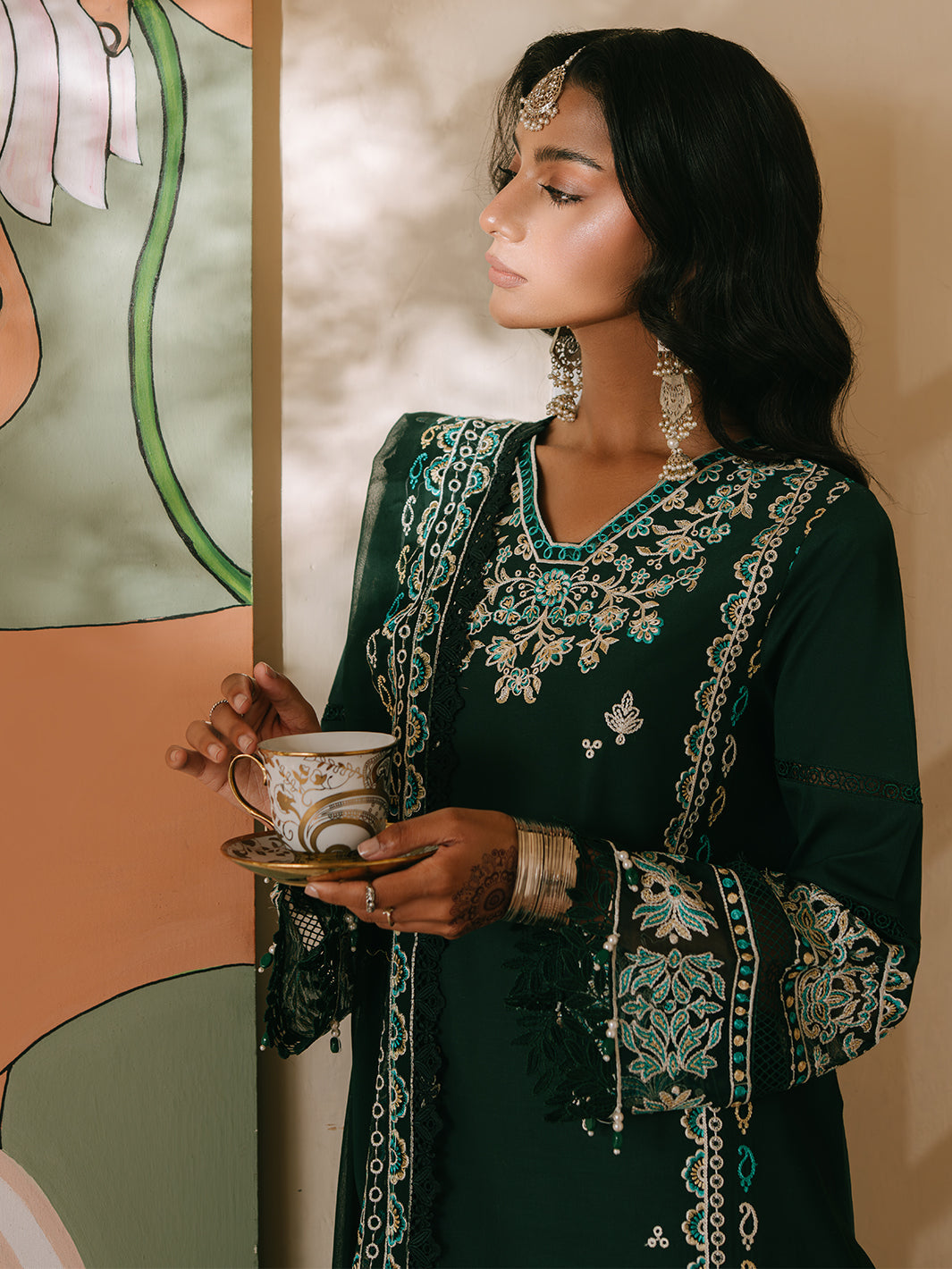 Mahnur | Shanaya Luxury Lawn 25 | Siyahgul