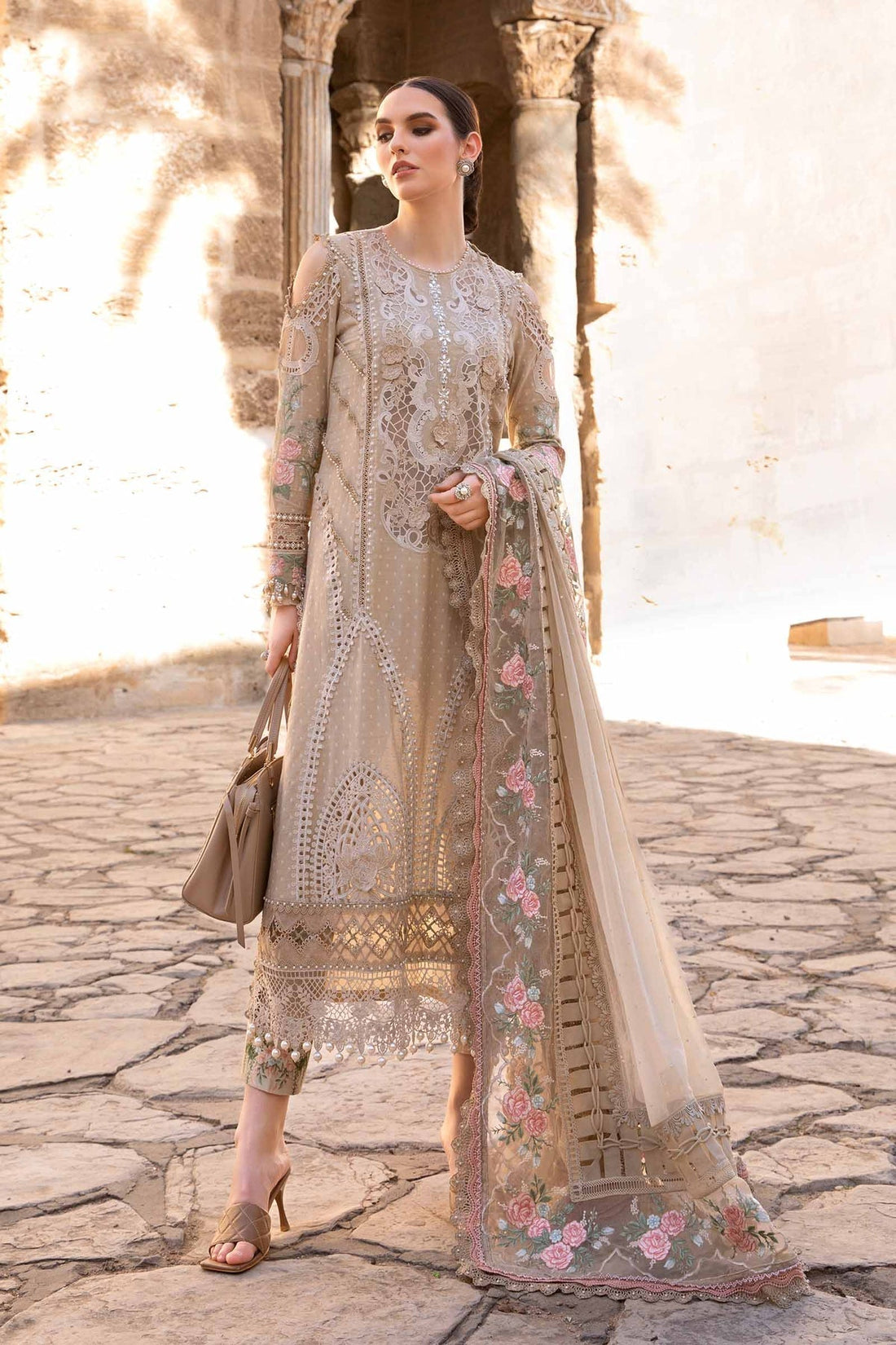 Maria B | Voyage a' Luxe Lawn | D-2410-A -  Maria B Luxury -  Agha Fabrics