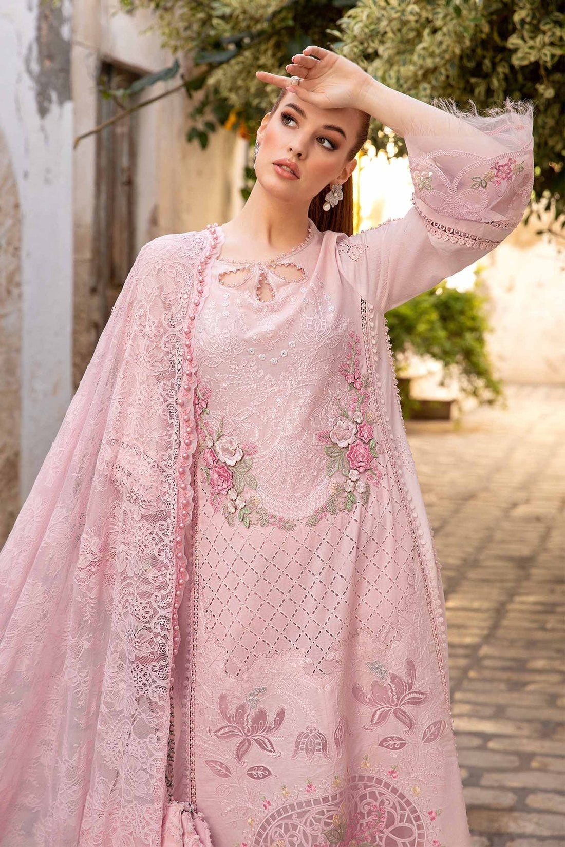 Maria B | Voyage a' Luxe Lawn | D-2411-A -  Maria B Luxury -  Agha Fabrics