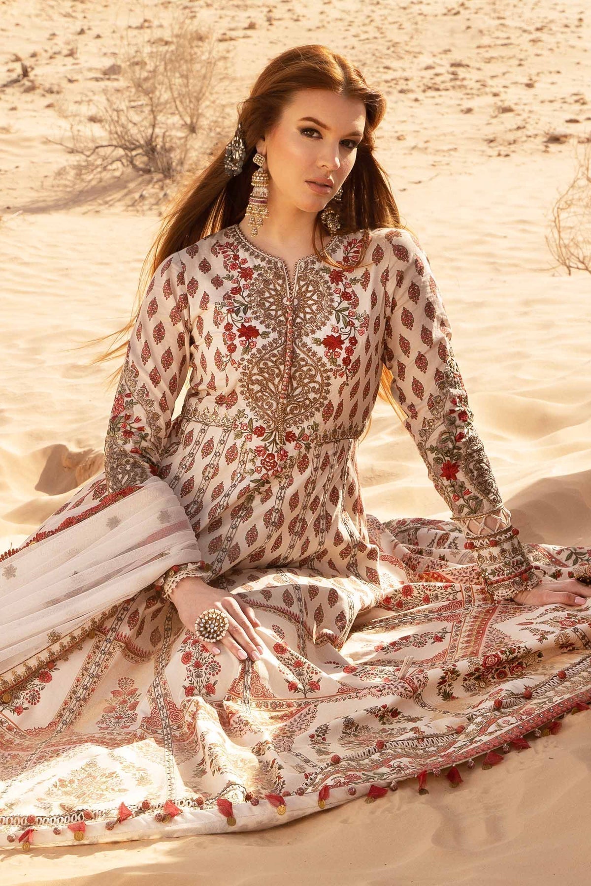 Maria B | Voyage a' Luxe Lawn | D-2413-A -  Maria B Luxury -  Agha Fabrics