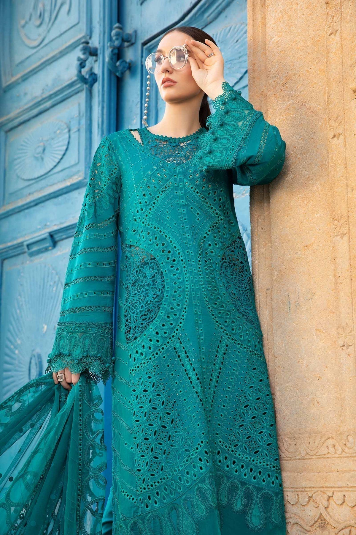 Maria B | Voyage a' Luxe Lawn | D-2402-A -  Maria B Luxury -  Agha Fabrics