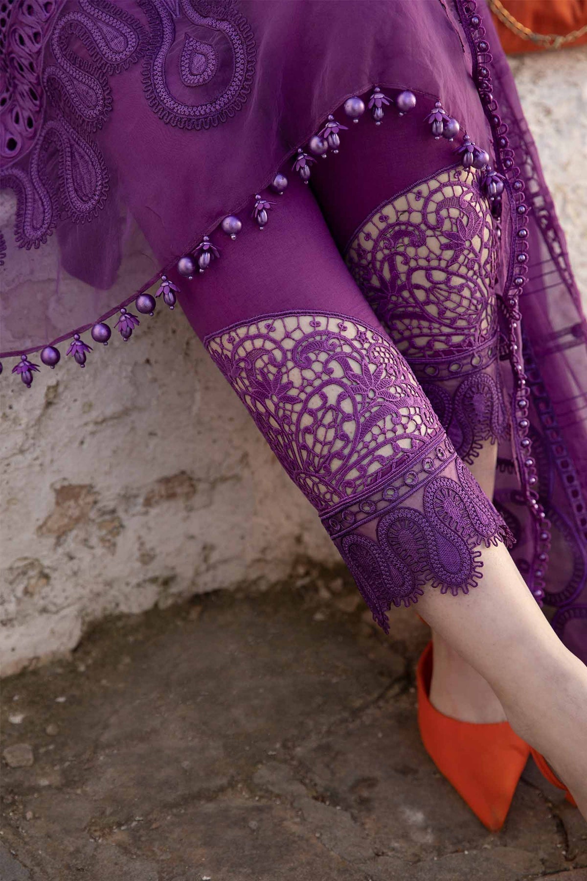 Maria B | Voyage a' Luxe Lawn | D-2402-B -  Maria B Luxury -  Agha Fabrics