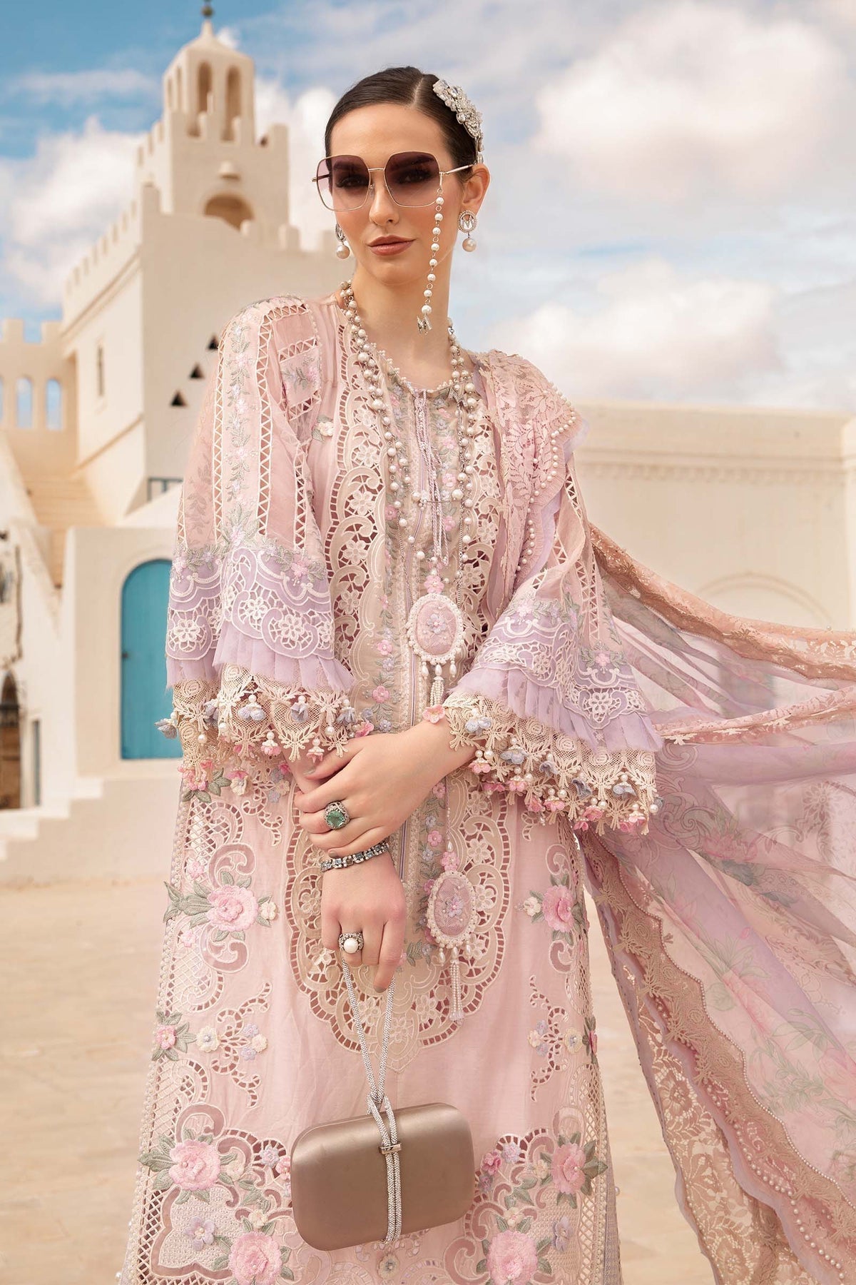 Maria B | Voyage a' Luxe Lawn | D-2406-A -  Maria B Luxury -  Agha Fabrics