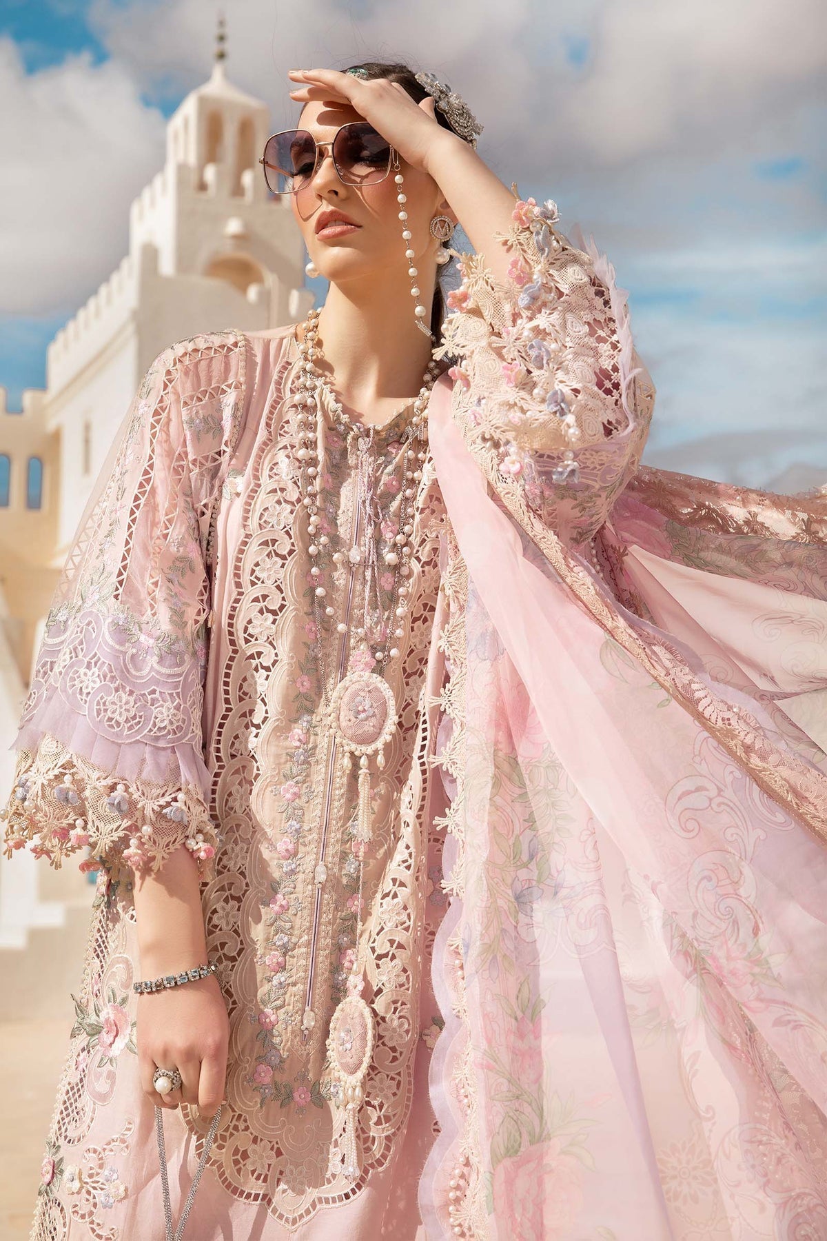 Maria B | Voyage a' Luxe Lawn | D-2406-A -  Maria B Luxury -  Agha Fabrics