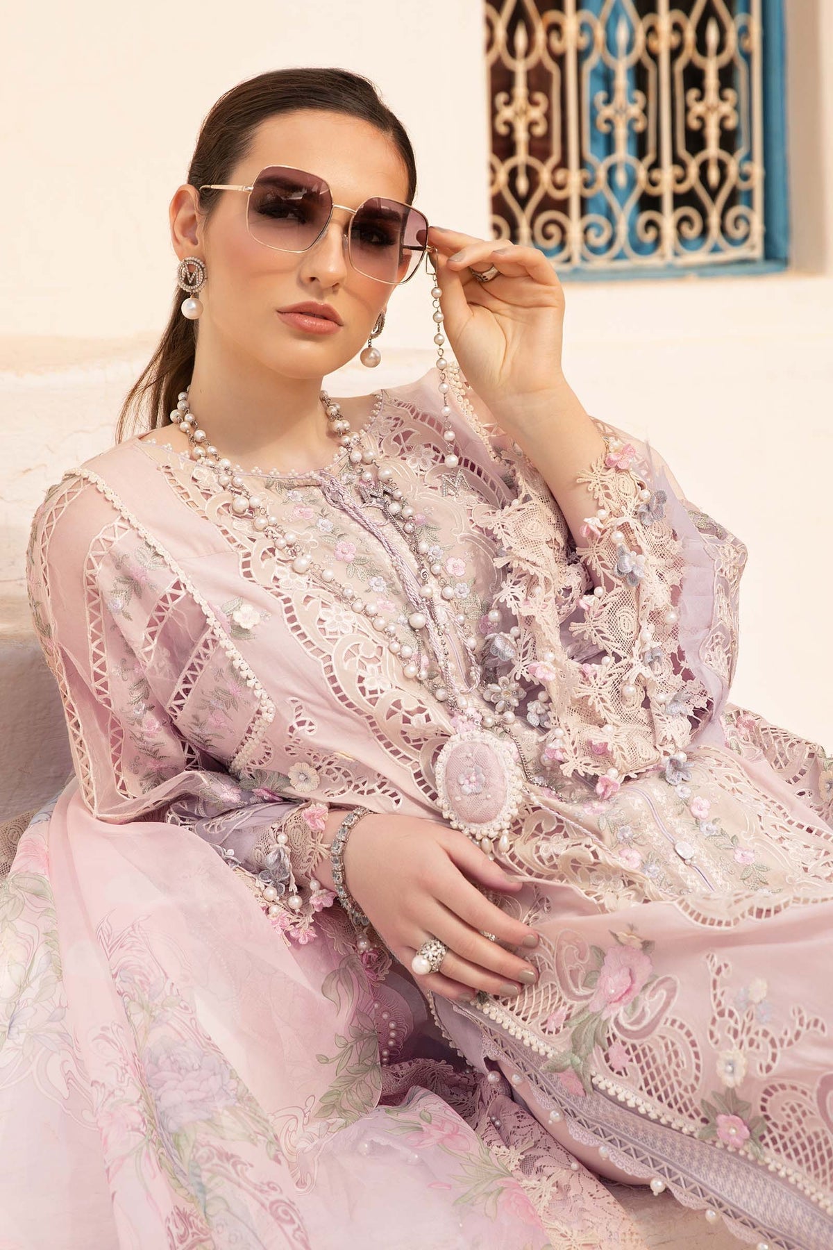 Maria B | Voyage a' Luxe Lawn | D-2406-A -  Maria B Luxury -  Agha Fabrics