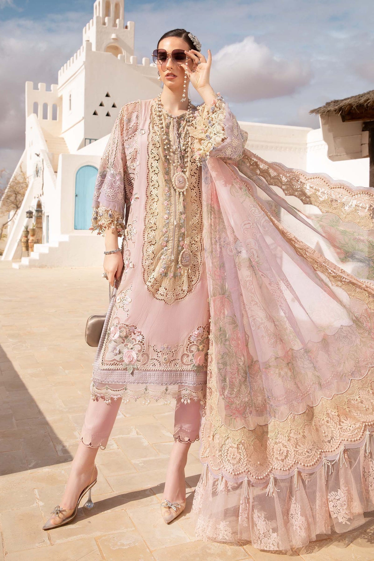 Maria B | Voyage a' Luxe Lawn | D-2406-A -  Maria B Luxury -  Agha Fabrics