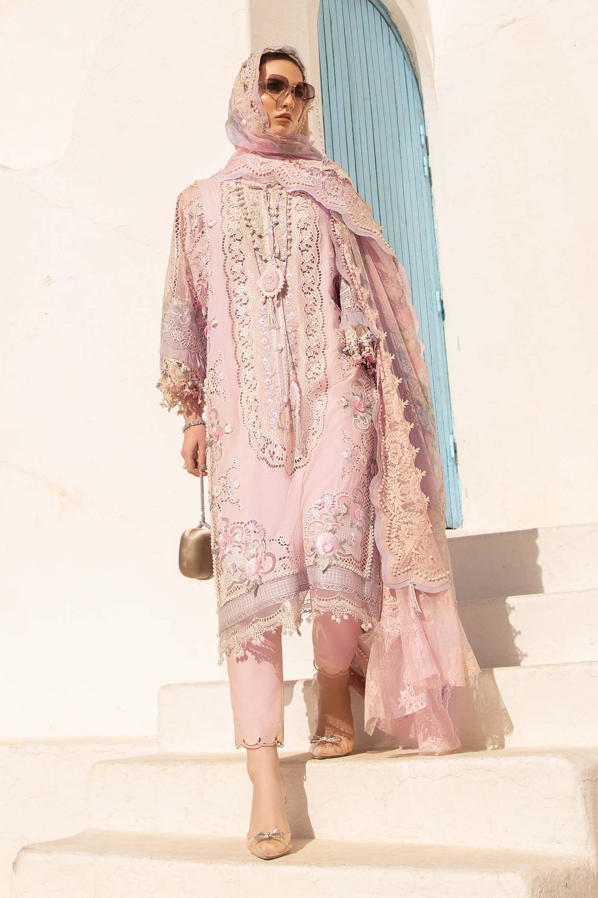 Maria B | Voyage a' Luxe Lawn | D-2406-A -  Maria B Luxury -  Agha Fabrics
