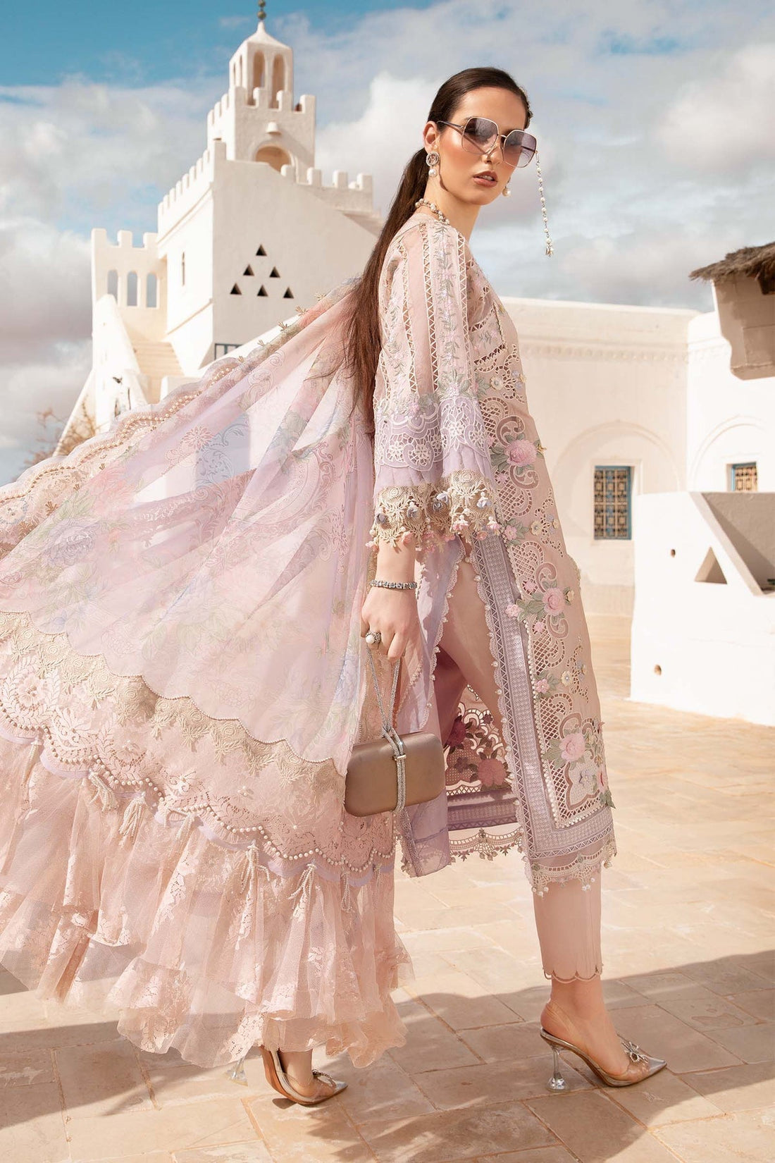Maria B | Voyage a' Luxe Lawn | D-2406-A -  Maria B Luxury -  Agha Fabrics