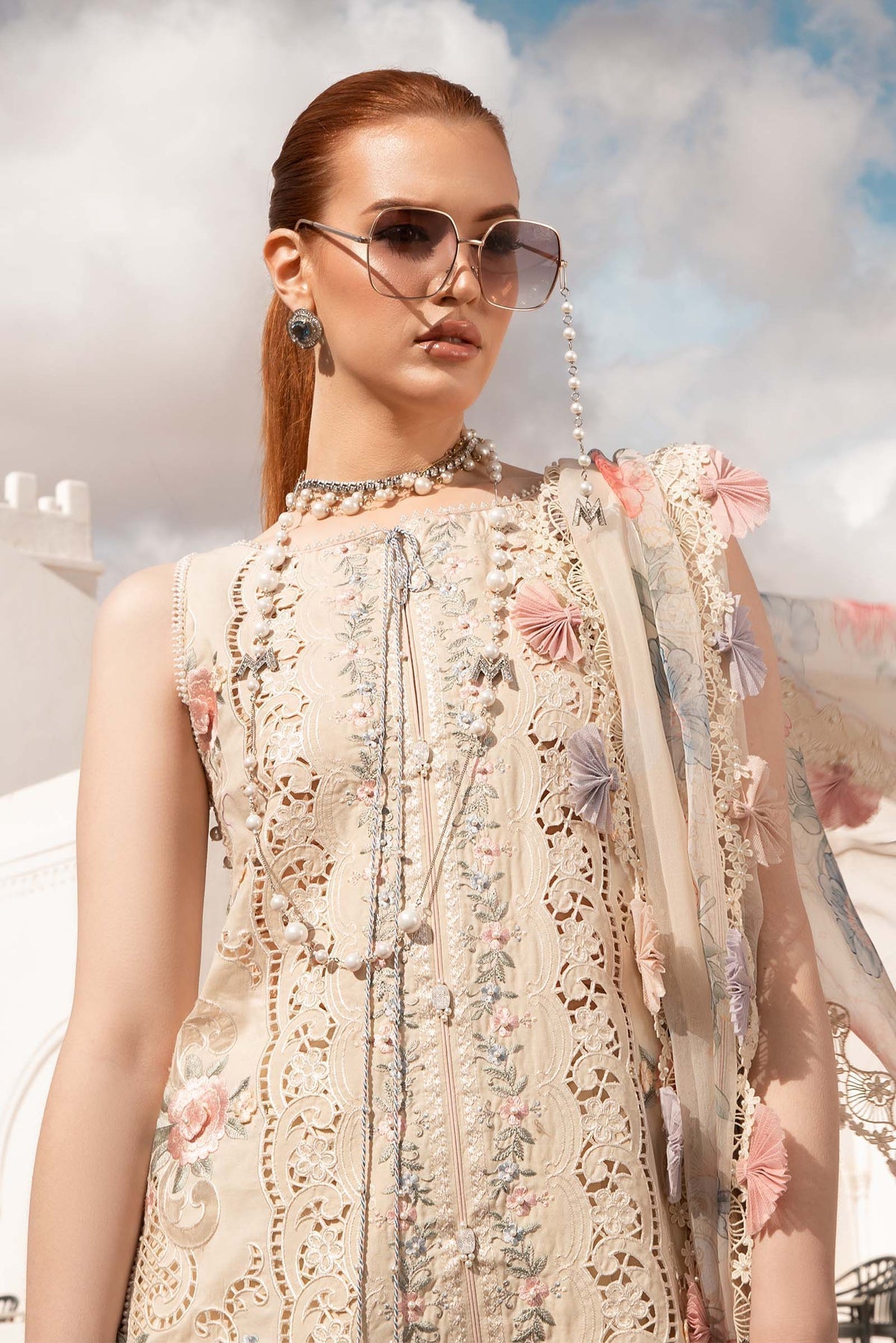 Maria B | Voyage a' Luxe Lawn | D-2406-B -  Maria B Luxury -  Agha Fabrics