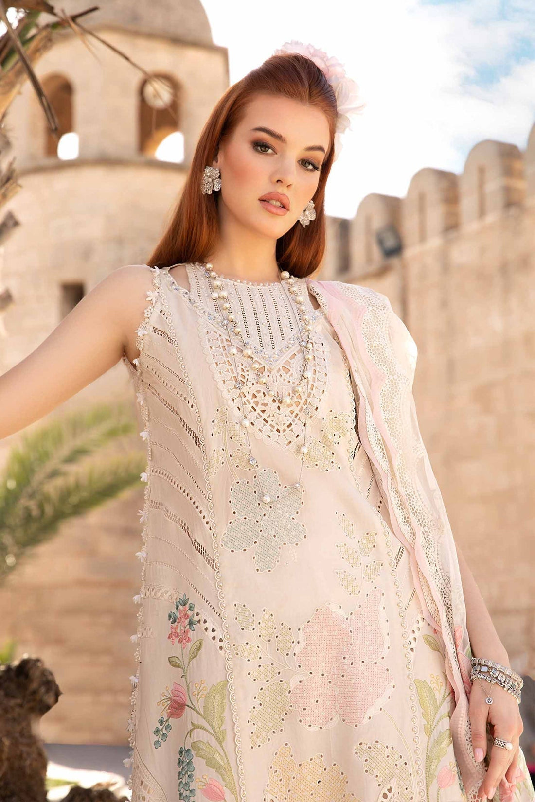 Maria B | Voyage a' Luxe Lawn | D-2407-A -  Maria B Luxury -  Agha Fabrics