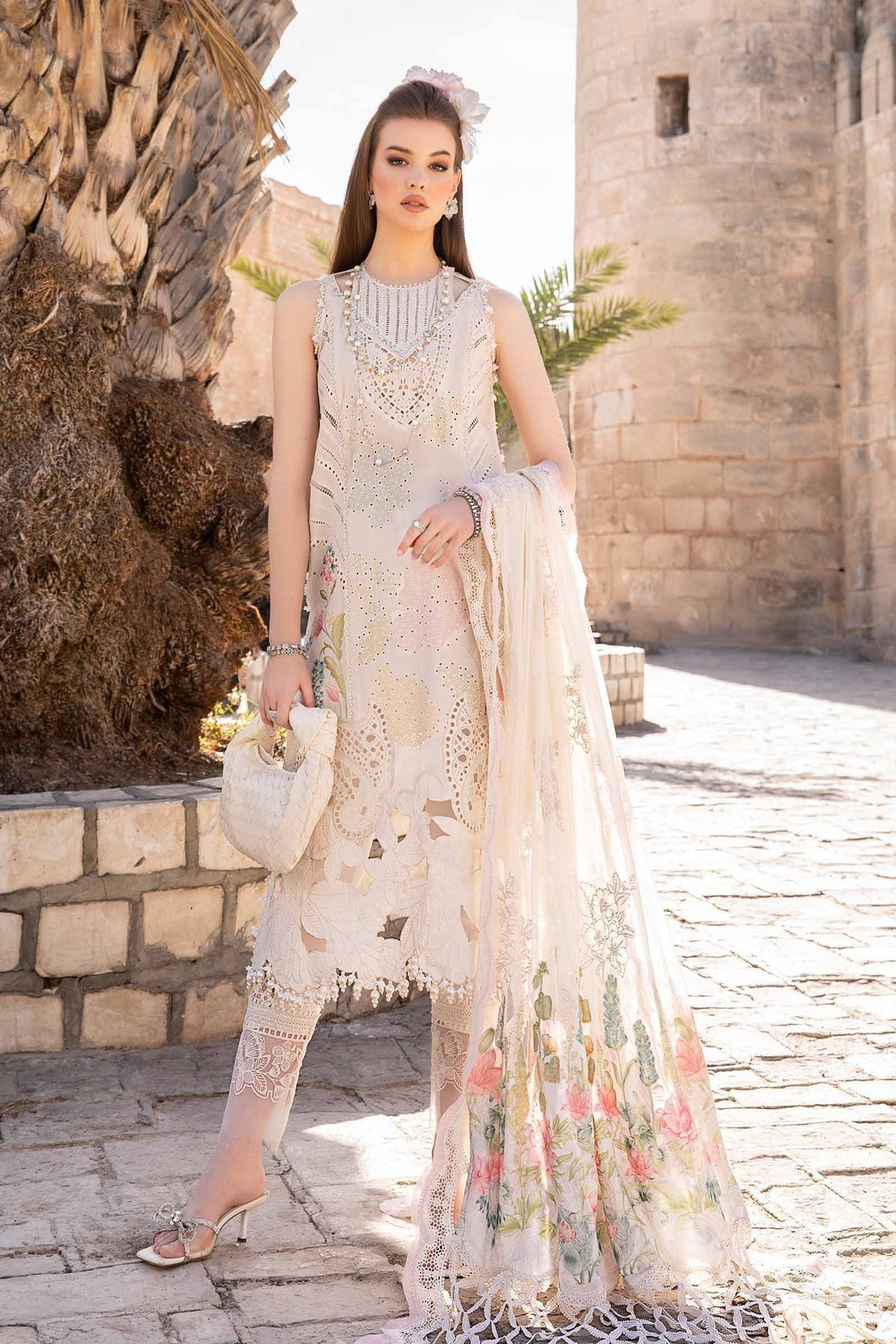 Maria B | Voyage a' Luxe Lawn | D-2407-A -  Maria B Luxury -  Agha Fabrics