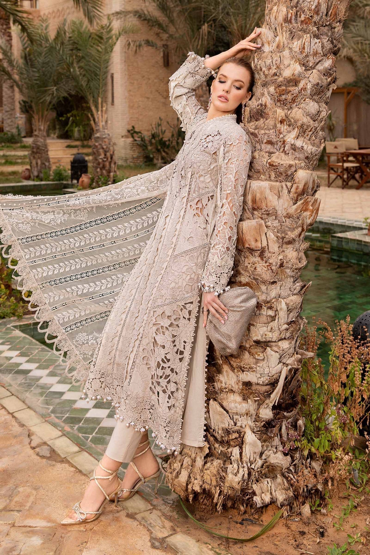 Maria B | Voyage a' Luxe Lawn | D-2409-A -  Maria B Luxury -  Agha Fabrics