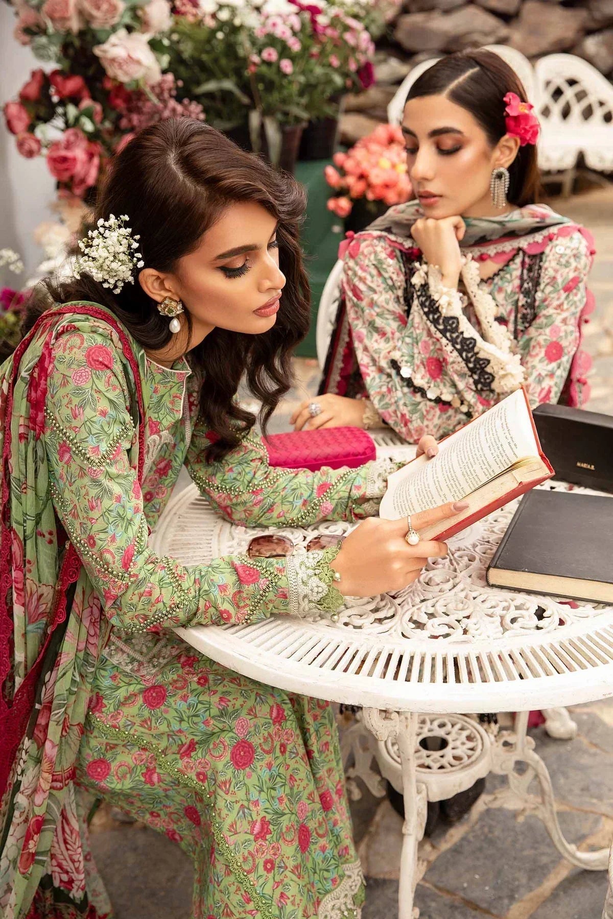 Maria B | M Prints Spring 24 | MPT-2113-B -  Maria B Luxury -  Agha Fabrics