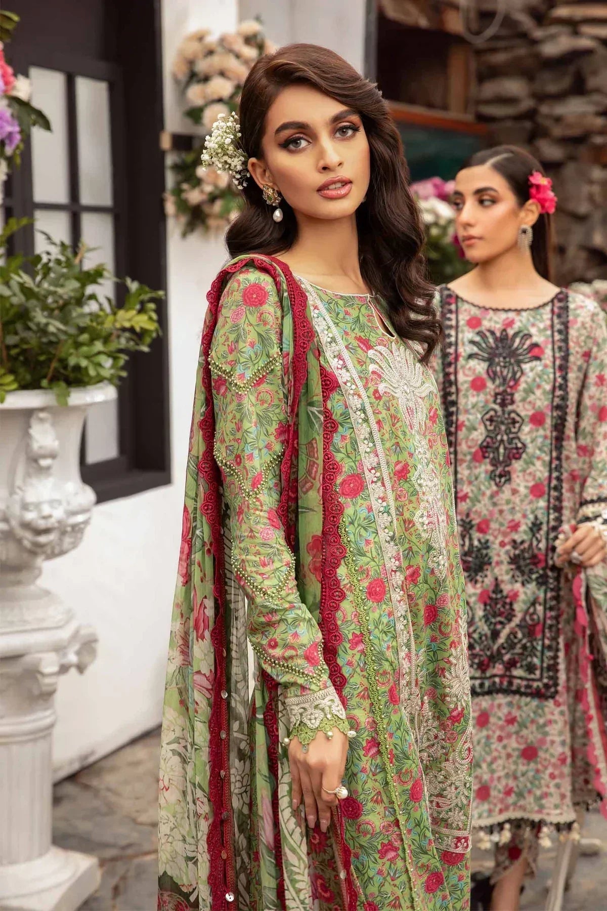Maria B | M Prints Spring 24 | MPT-2113-B -  Maria B Luxury -  Agha Fabrics