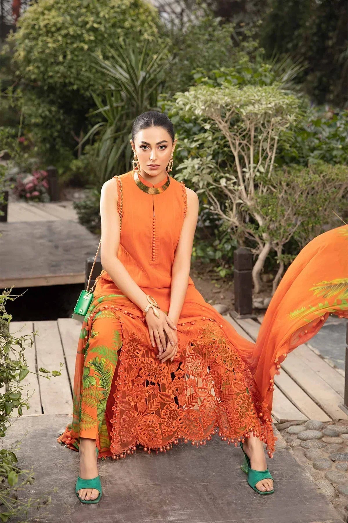 Maria B | M Prints Spring 24 | MPT-2101-A -  Maria B Luxury -  Agha Fabrics