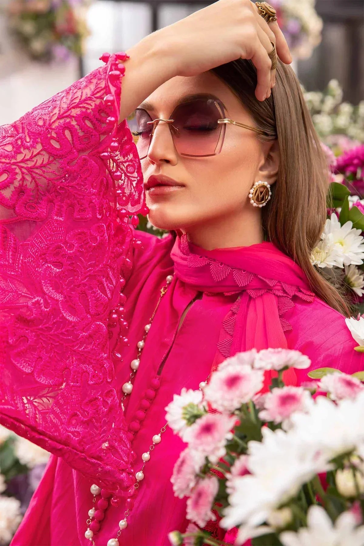 Maria B | M Prints Spring 24 | MPT-2101-B -  Maria B Luxury -  Agha Fabrics