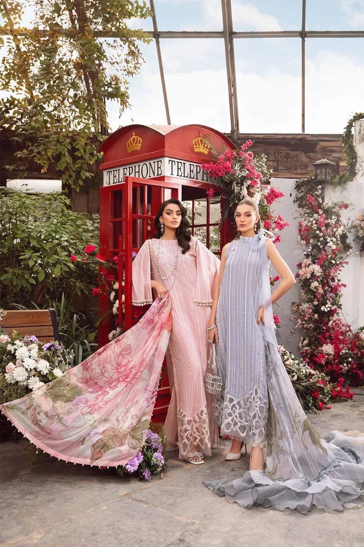 Maria B | M Prints Spring 24 | MPT-2109-A -  Maria B Luxury -  Agha Fabrics