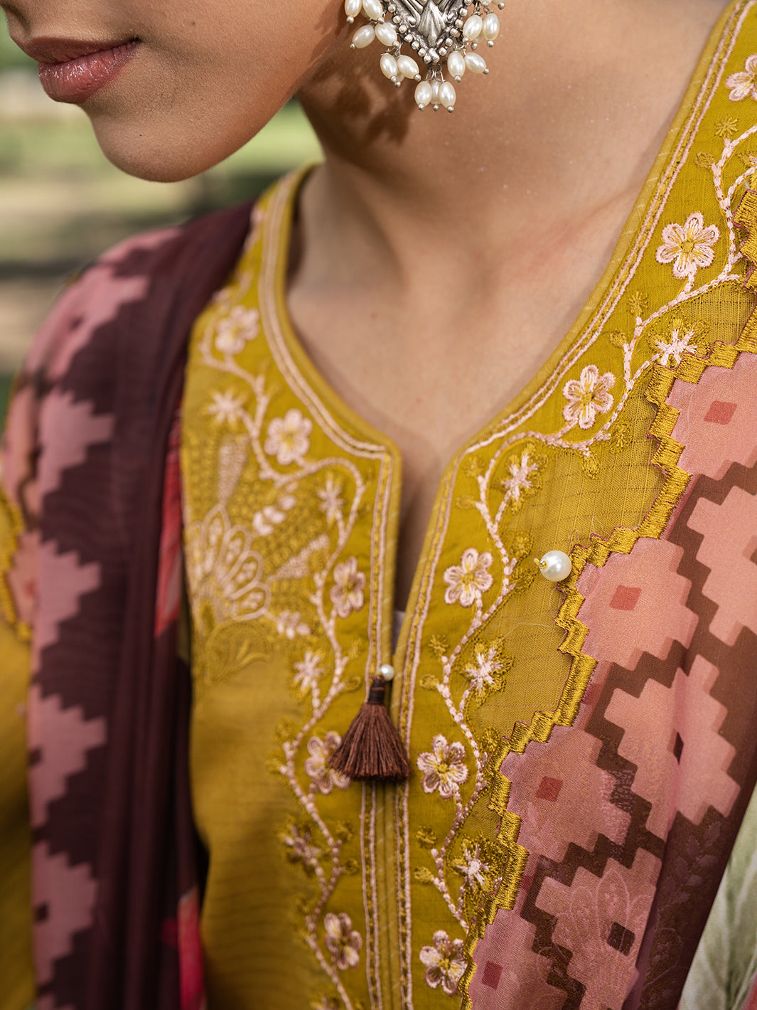 Hemstitch | The Garden Lawn | Matcha