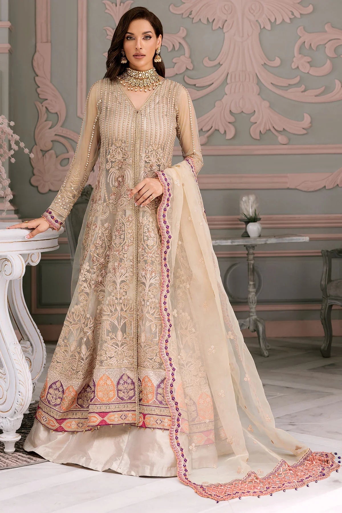 Motifz | Premium Embroidered Formals 24 | 3391 - Official Motifz - Agha Fabrics UK