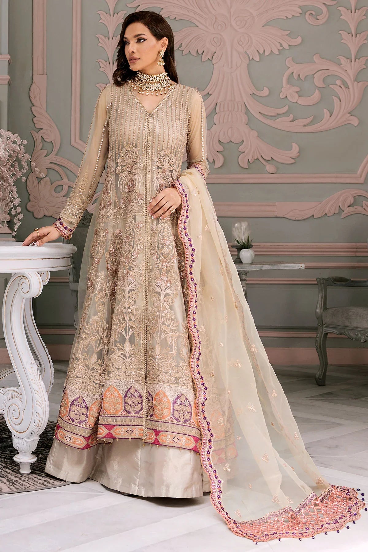 Motifz | Premium Embroidered Formals 24 | 3391 - Official Motifz - Agha Fabrics UK