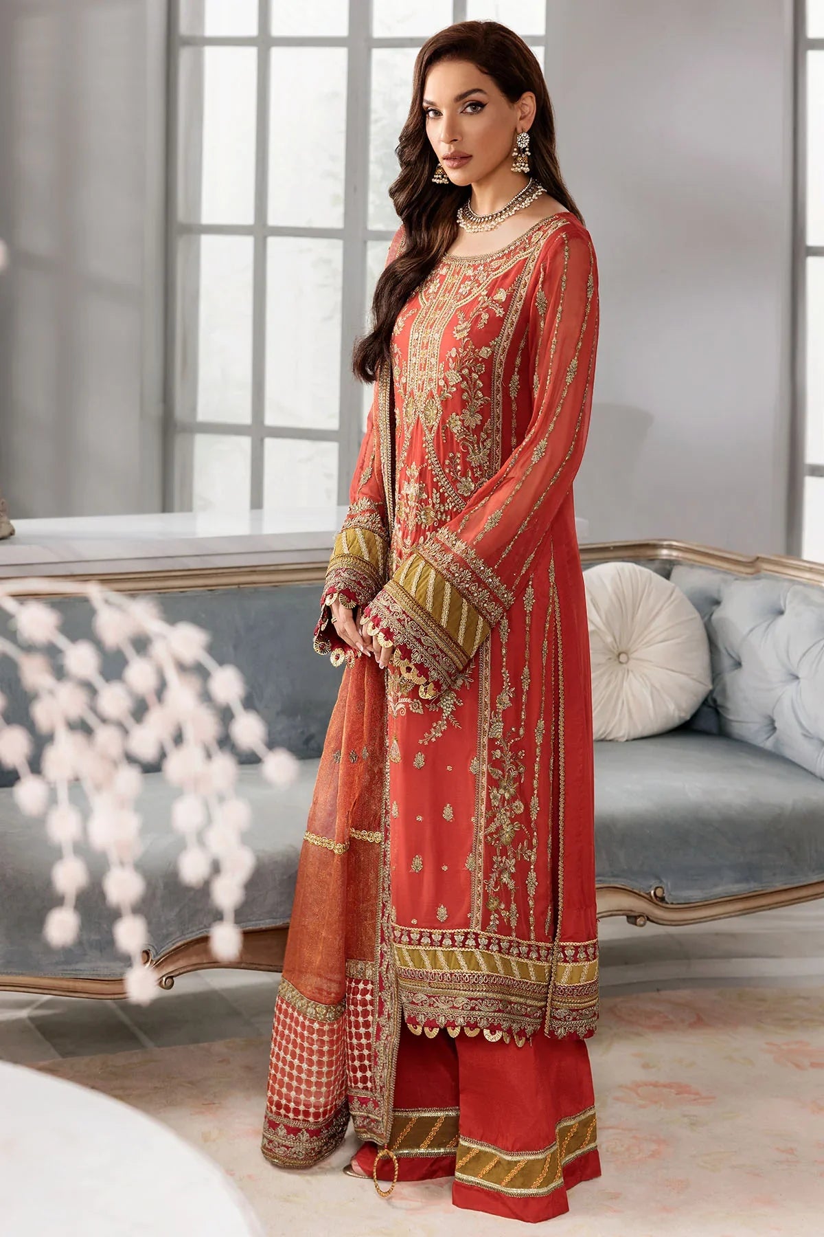 Motifz | Premium Embroidered Formals 24 | 3392 - Official Motifz - Agha Fabrics UK
