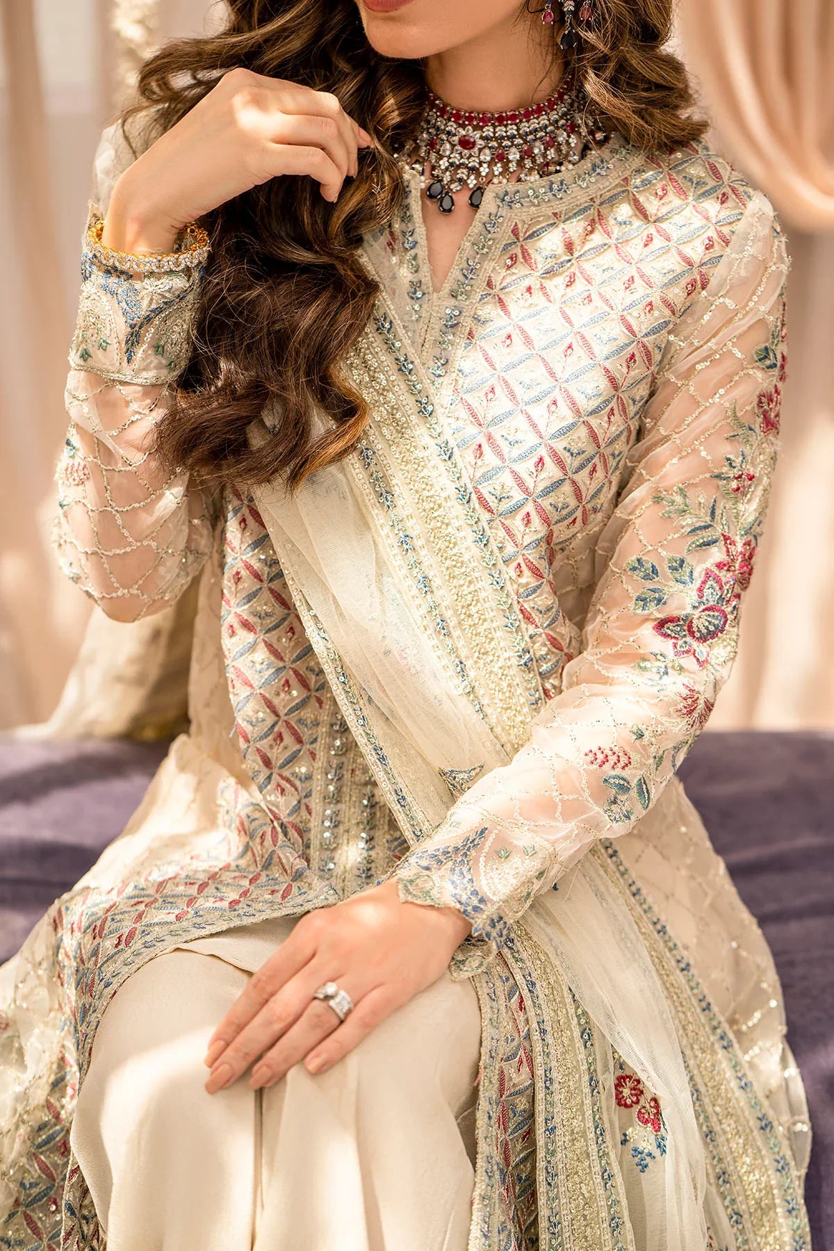Motifz | Premium Embroidered Formals 24 | 4117 - Official Motifz - Agha Fabrics UK