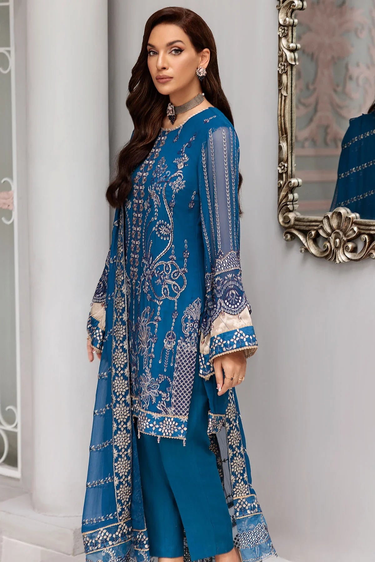 Motifz | Premium Embroidered Formals 24 | 3395 - Official Motifz - Agha Fabrics UK