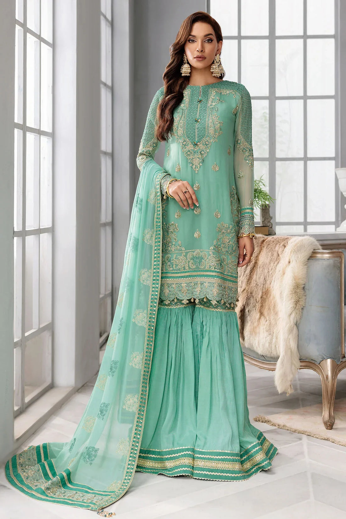 Motifz | Premium Embroidered Formals 24 | 3396 - Official Motifz - Agha Fabrics UK