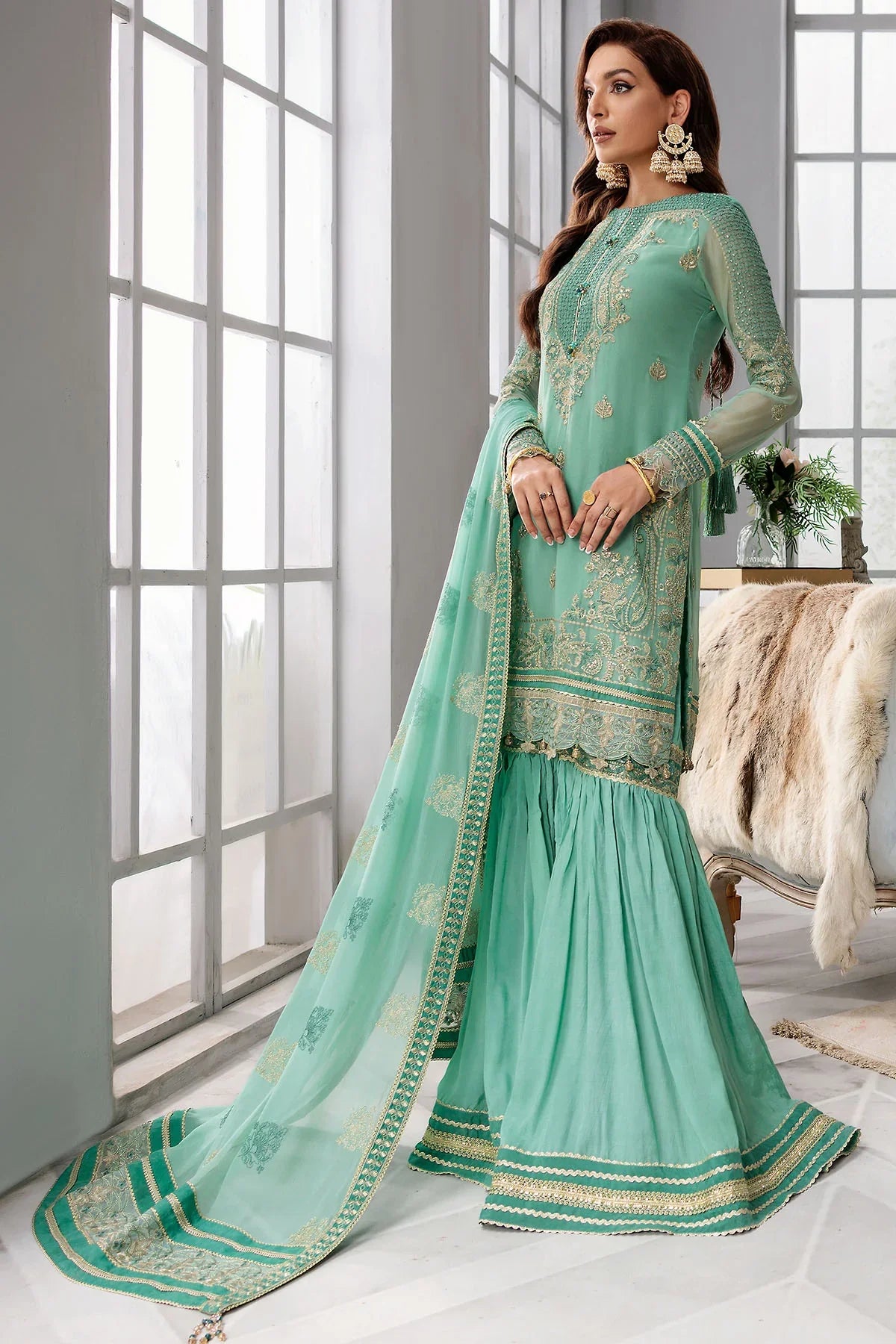 Motifz | Premium Embroidered Formals 24 | 3396 - Official Motifz - Agha Fabrics UK