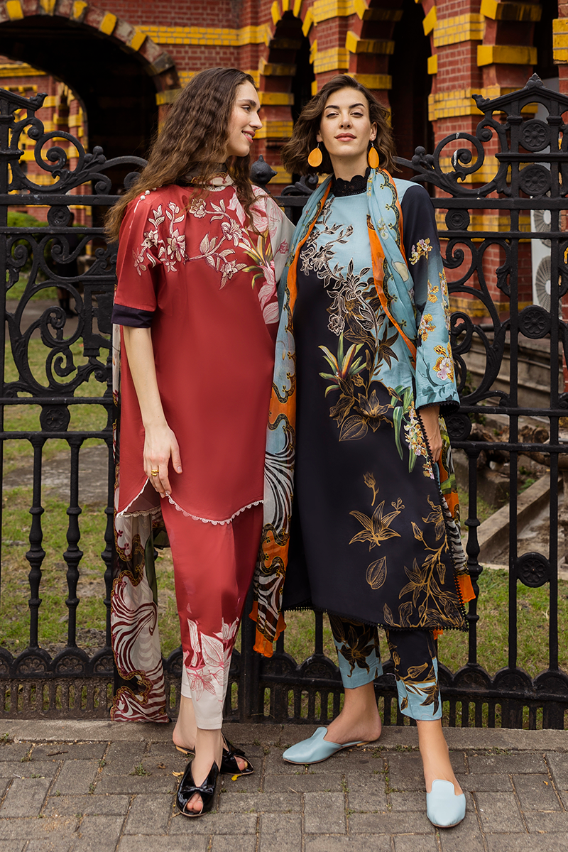 Mushq | La Dolce Hemline Prints 25 | Fiorella - Official Mushq - Agha Fabrics UK