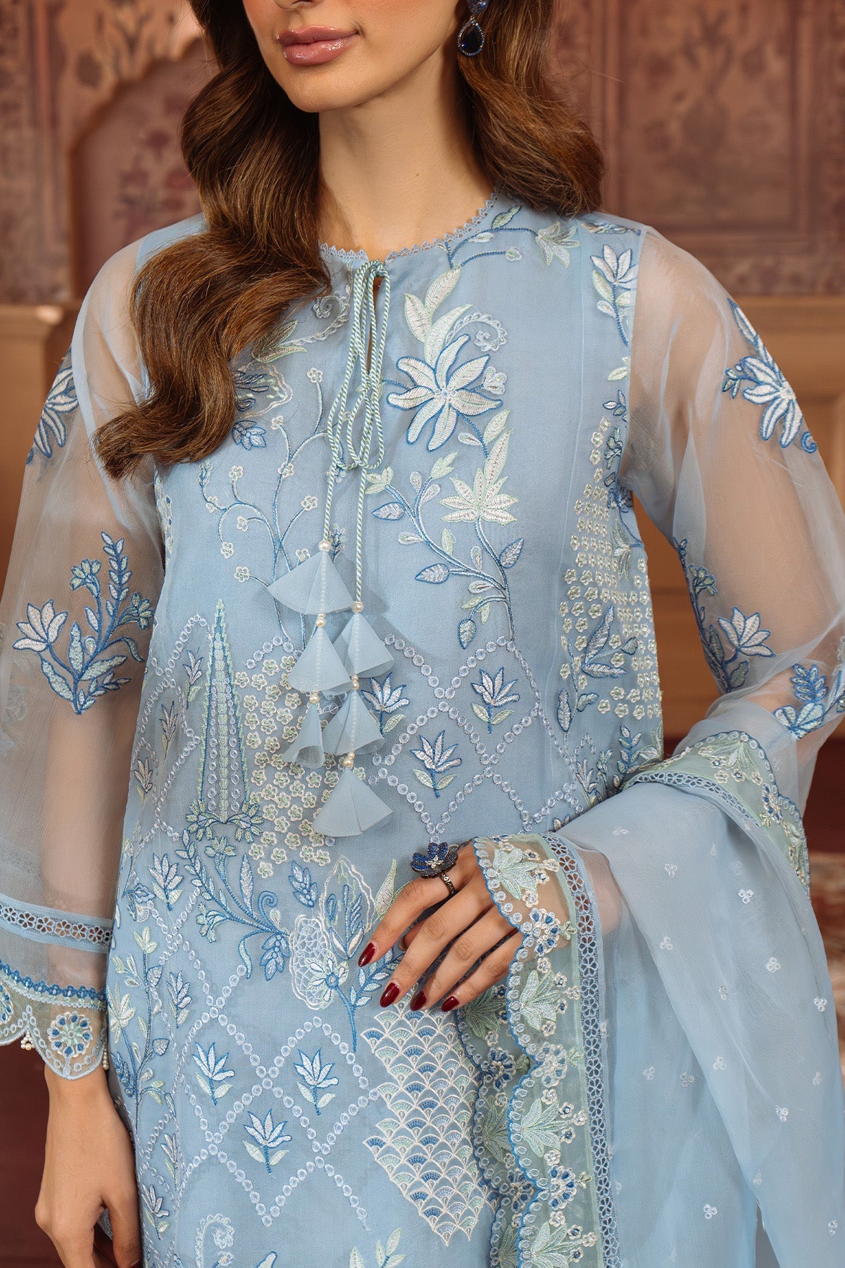 Sahar | Festive Edit Ready to Wear | Glacier Veil - RTW