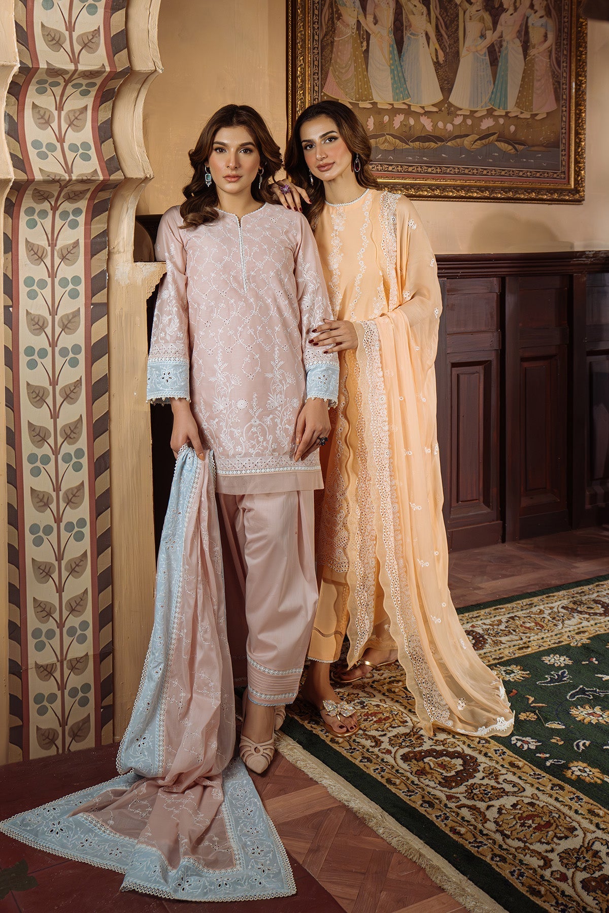 Sahar | Festive Edit Ready to Wear | Apricot Glow - RTW