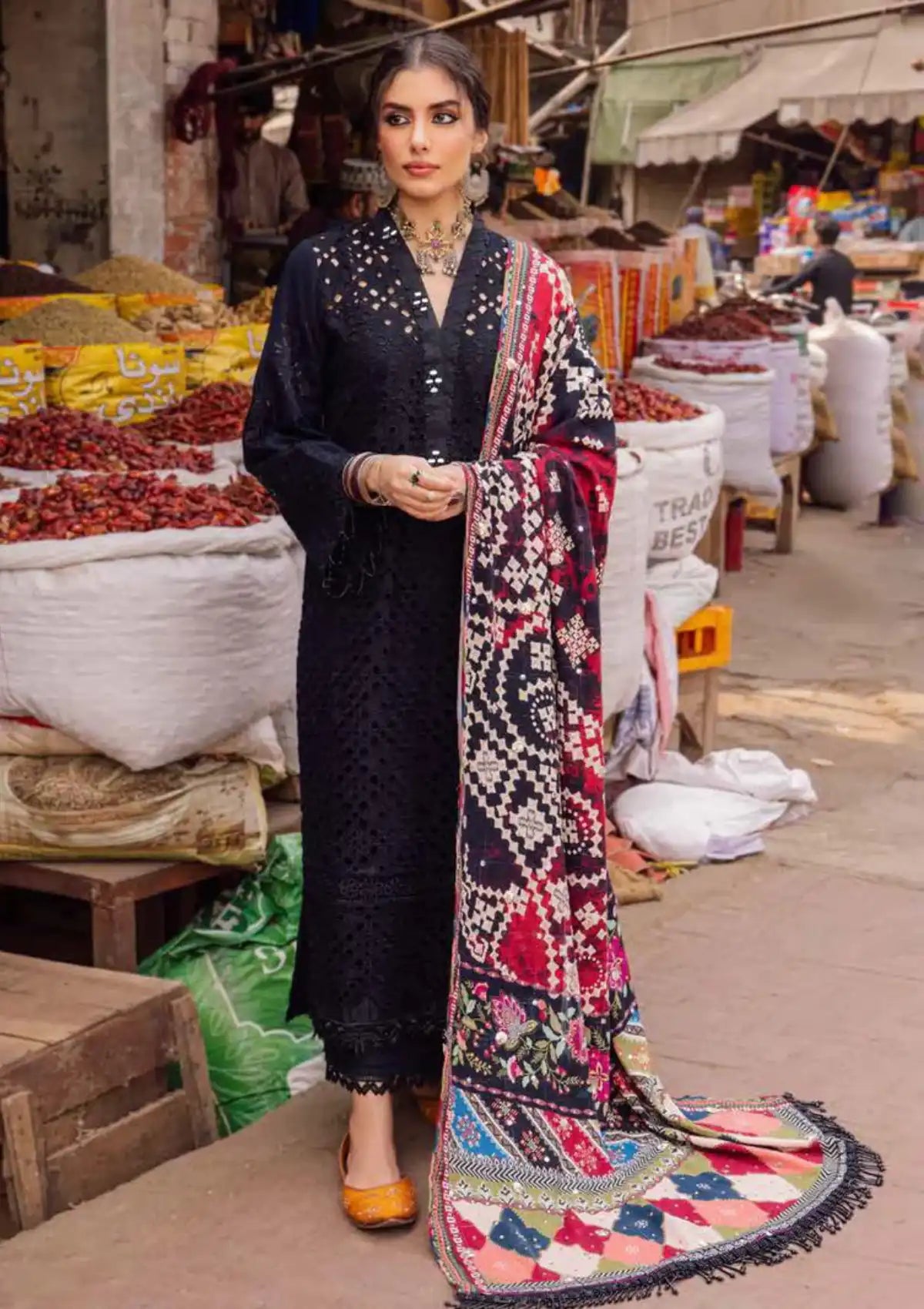 Winter Collection - Nureh - Baazar - Emb Chikankari - NE# 52 - Official Nureh - Agha Fabrics UK