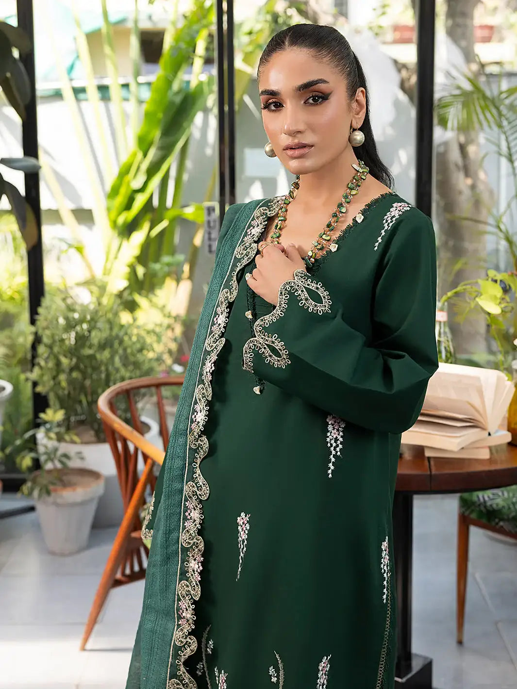 Izel | Meadow Muse Embroidered Lawn 25 | NOORE - Official Izel - Agha Fabrics UK
