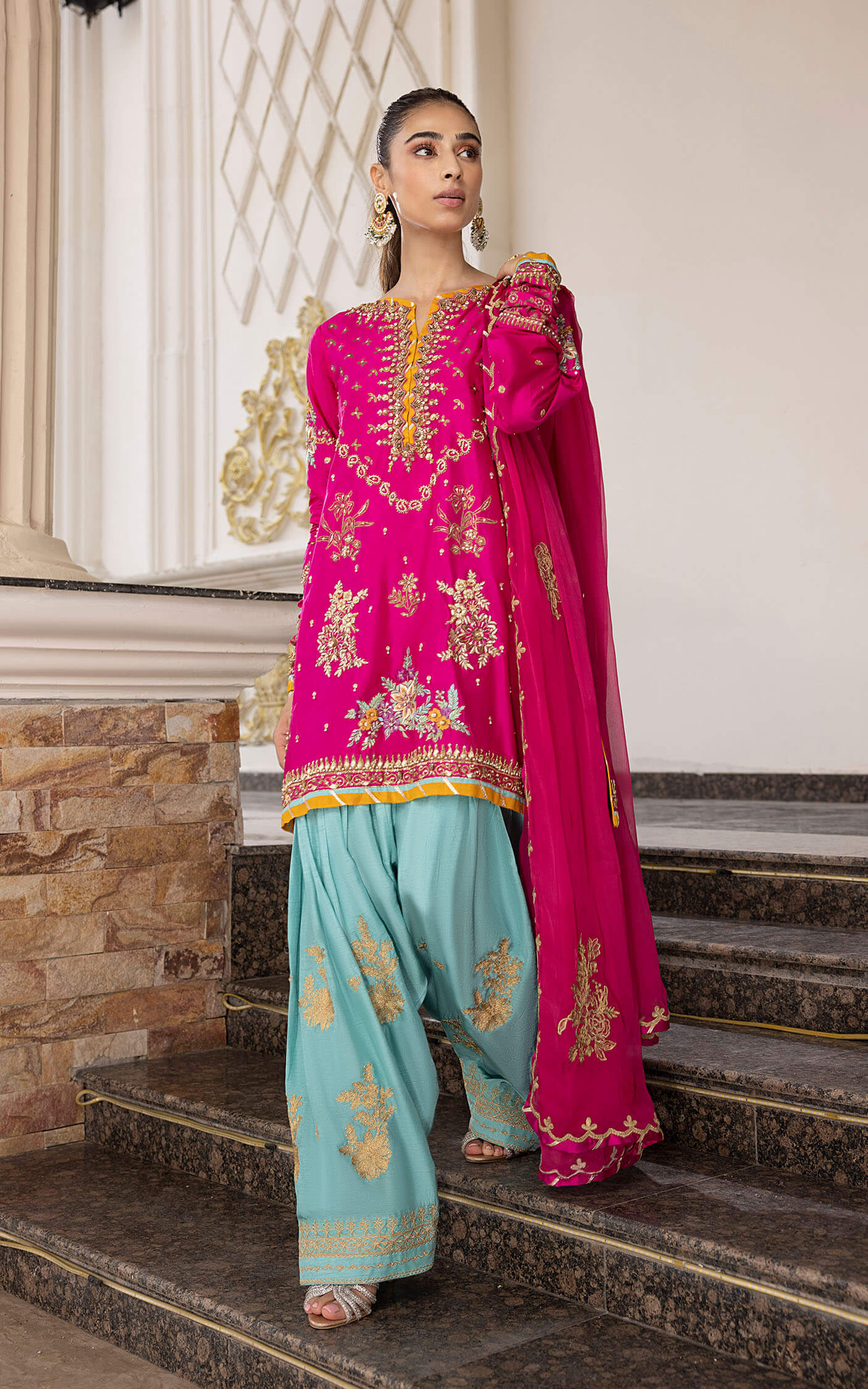 Asifa and Nabeel | Bridal Formals | Rang - Official Asifa and Nabeel - Agha Fabrics UK