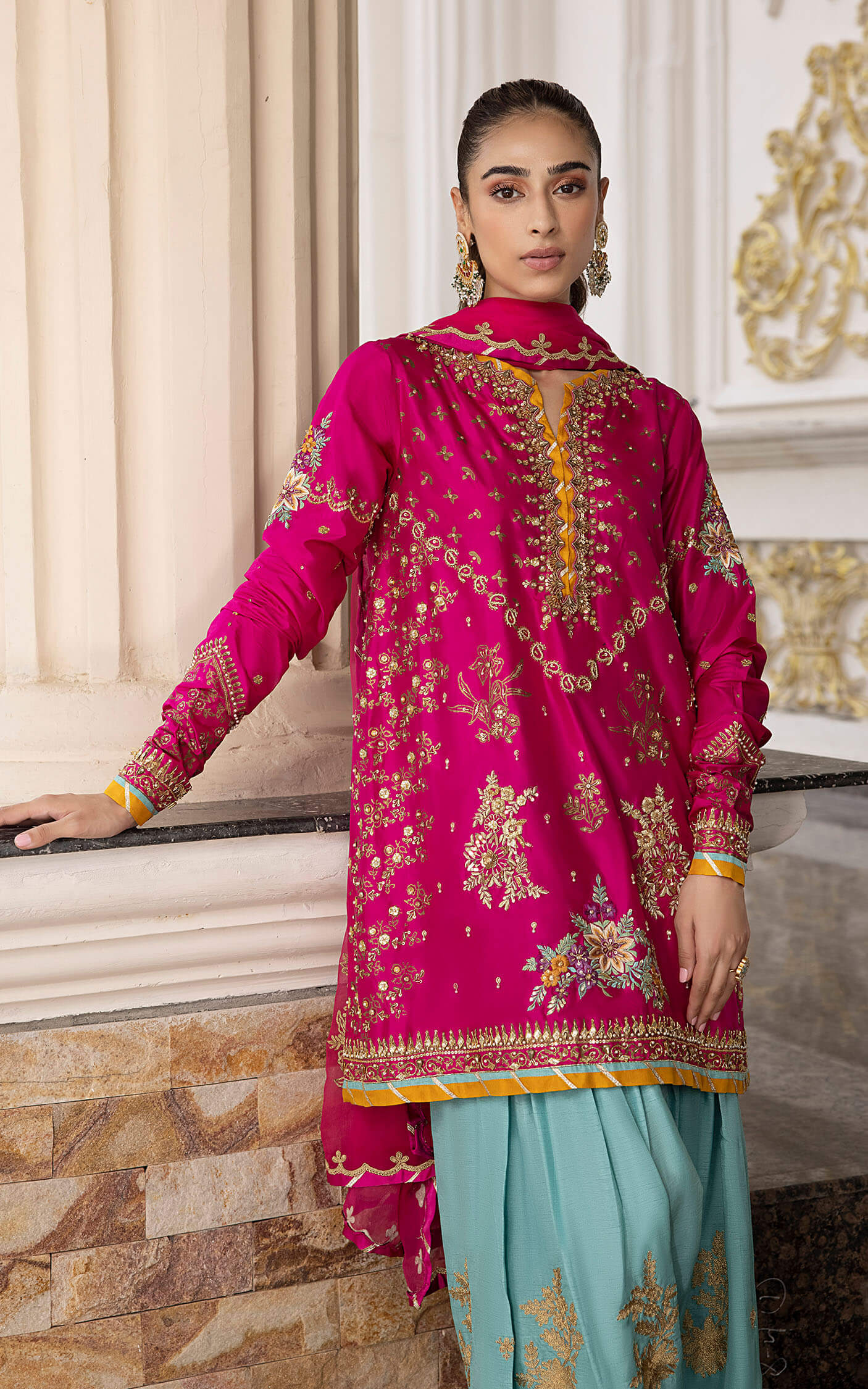 Asifa and Nabeel | Bridal Formals | Rang - Official Asifa and Nabeel - Agha Fabrics UK