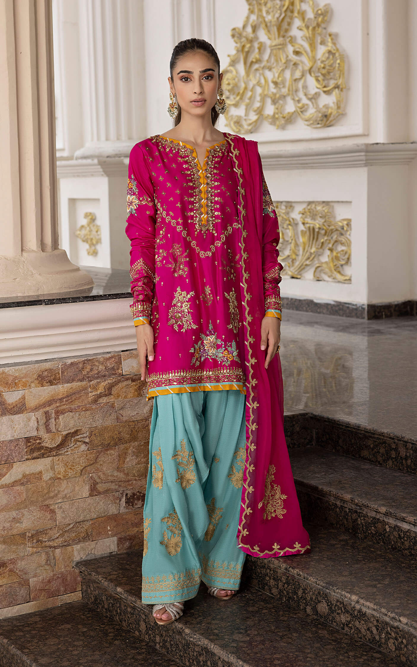 Asifa and Nabeel | Bridal Formals | Rang - Official Asifa and Nabeel - Agha Fabrics UK