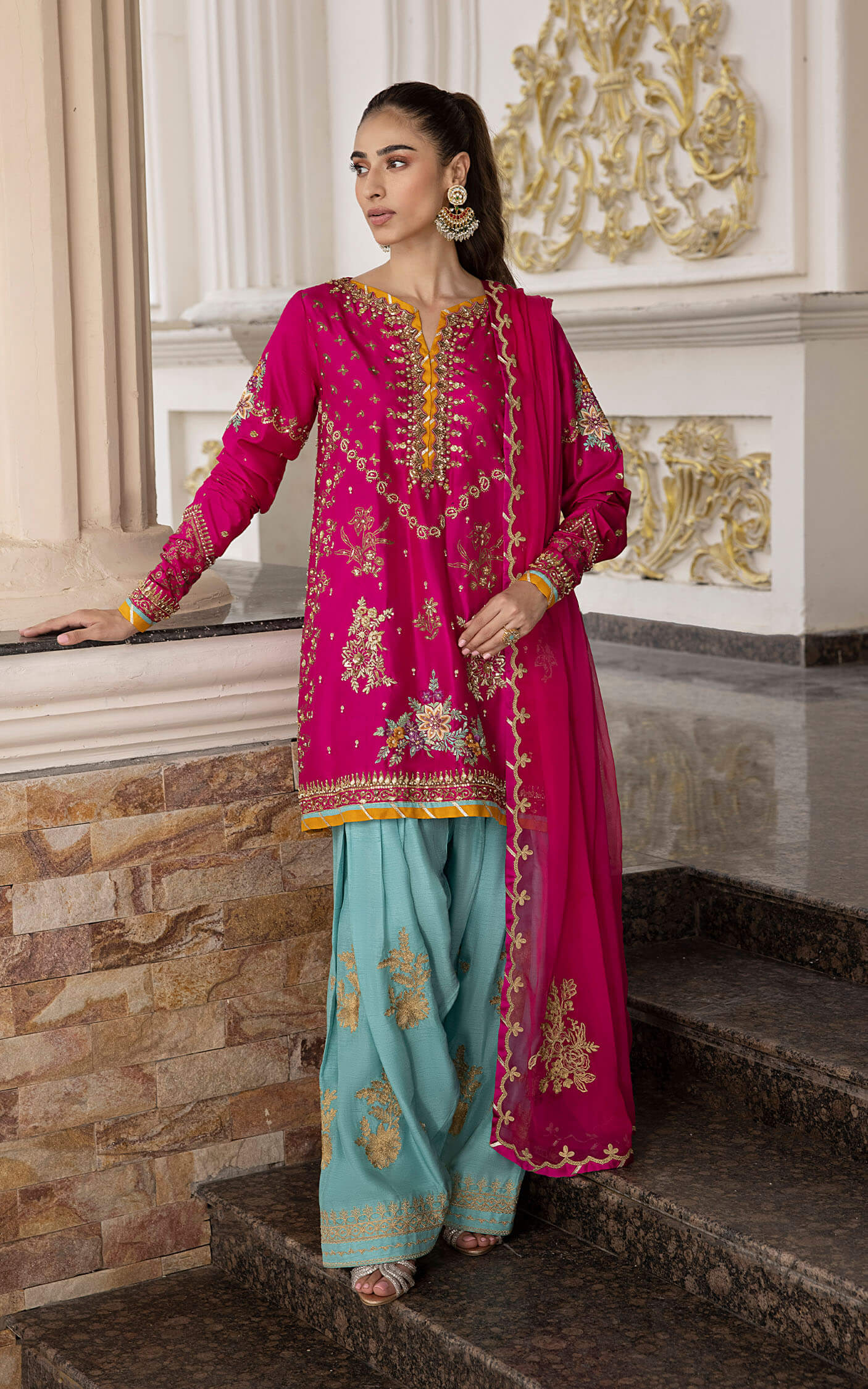 Asifa and Nabeel | Bridal Formals | Rang - Official Asifa and Nabeel - Agha Fabrics UK