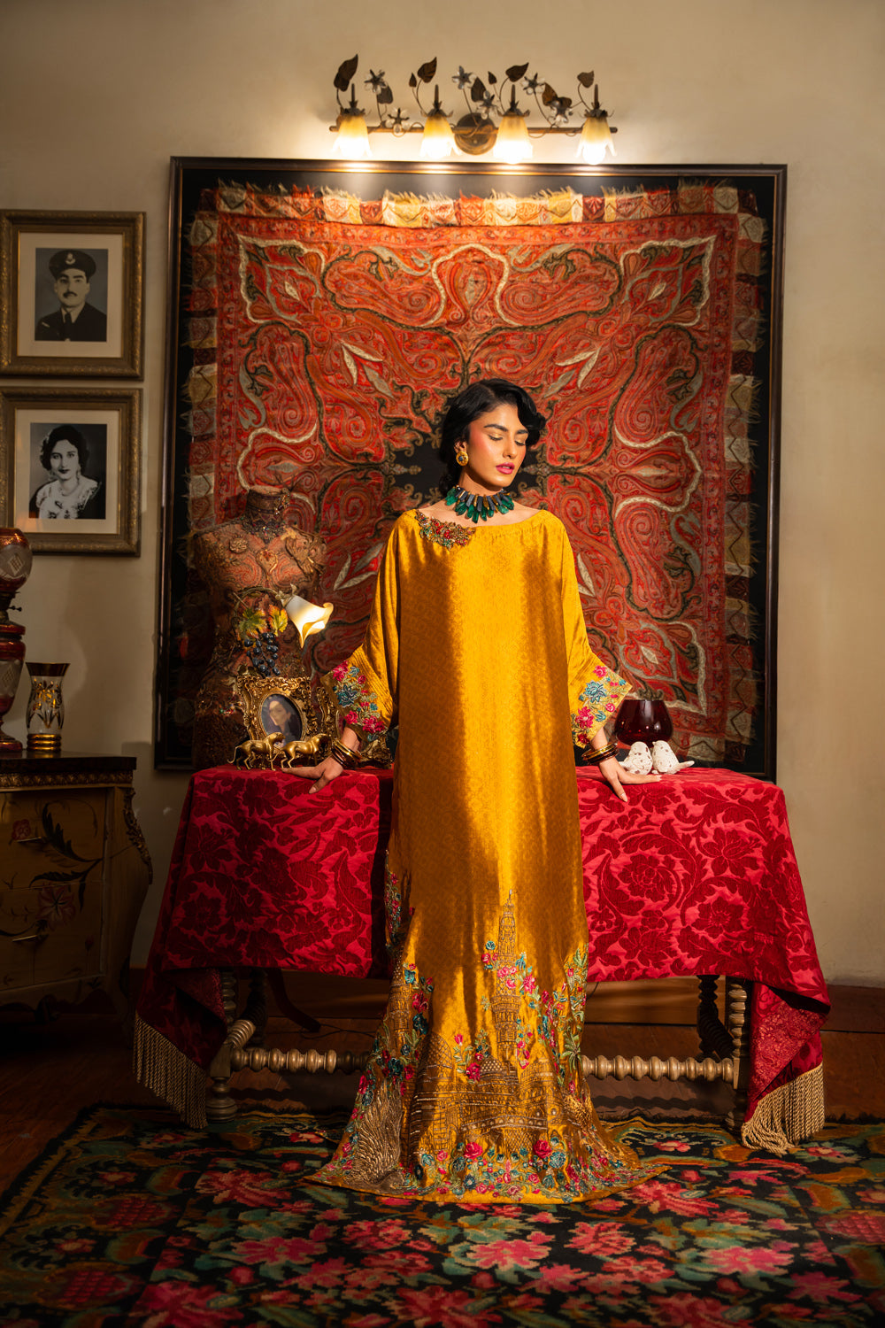 Nilofer Shahid | Aatish the Fire Within | Sunehri (1pc) Aatish The Fire within
