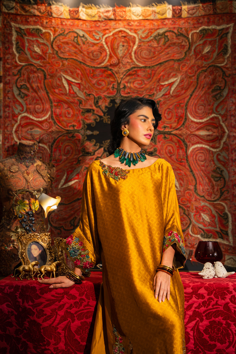 Nilofer Shahid | Aatish the Fire Within | Sunehri (1pc) Aatish The Fire within