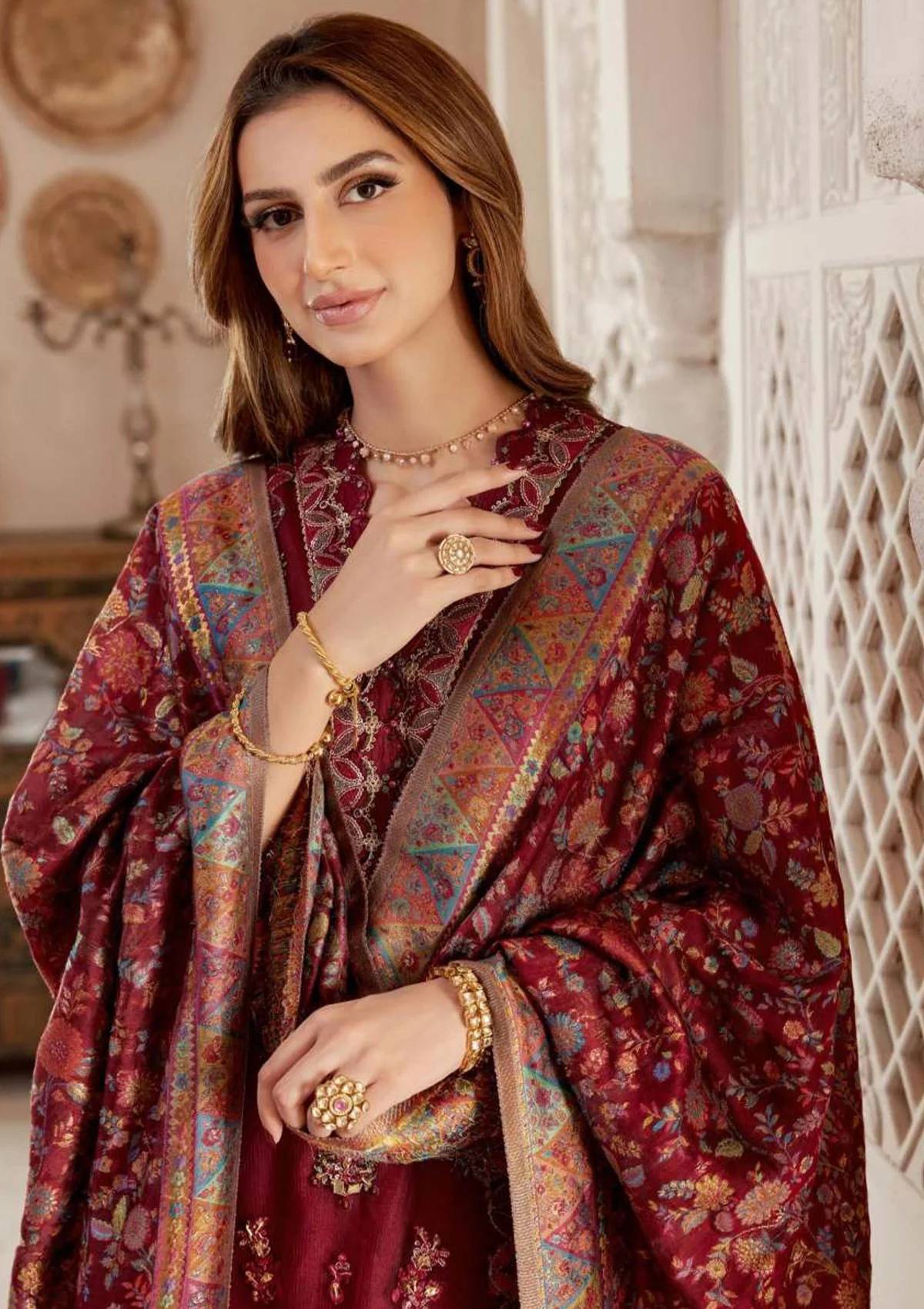 Formal Collection - Noor By Saadia Asad - Kaani - Wedding - NSK#7 - Official Noor by Saadia Asad - Agha Fabrics UK