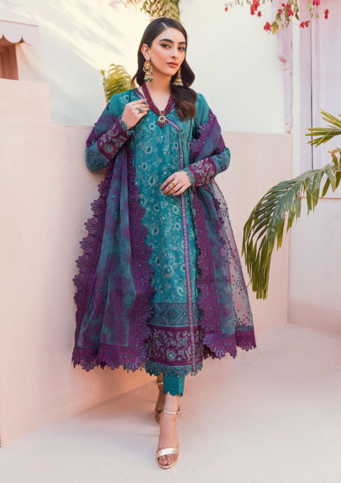 Lawn Collection - Nureh - Exclusive - Swiss - NS#81 - Official Nureh - Agha Fabrics UK