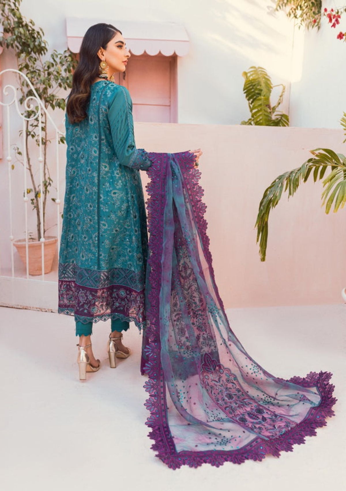 Lawn Collection - Nureh - Exclusive - Swiss - NS#81 - Official Nureh - Agha Fabrics UK