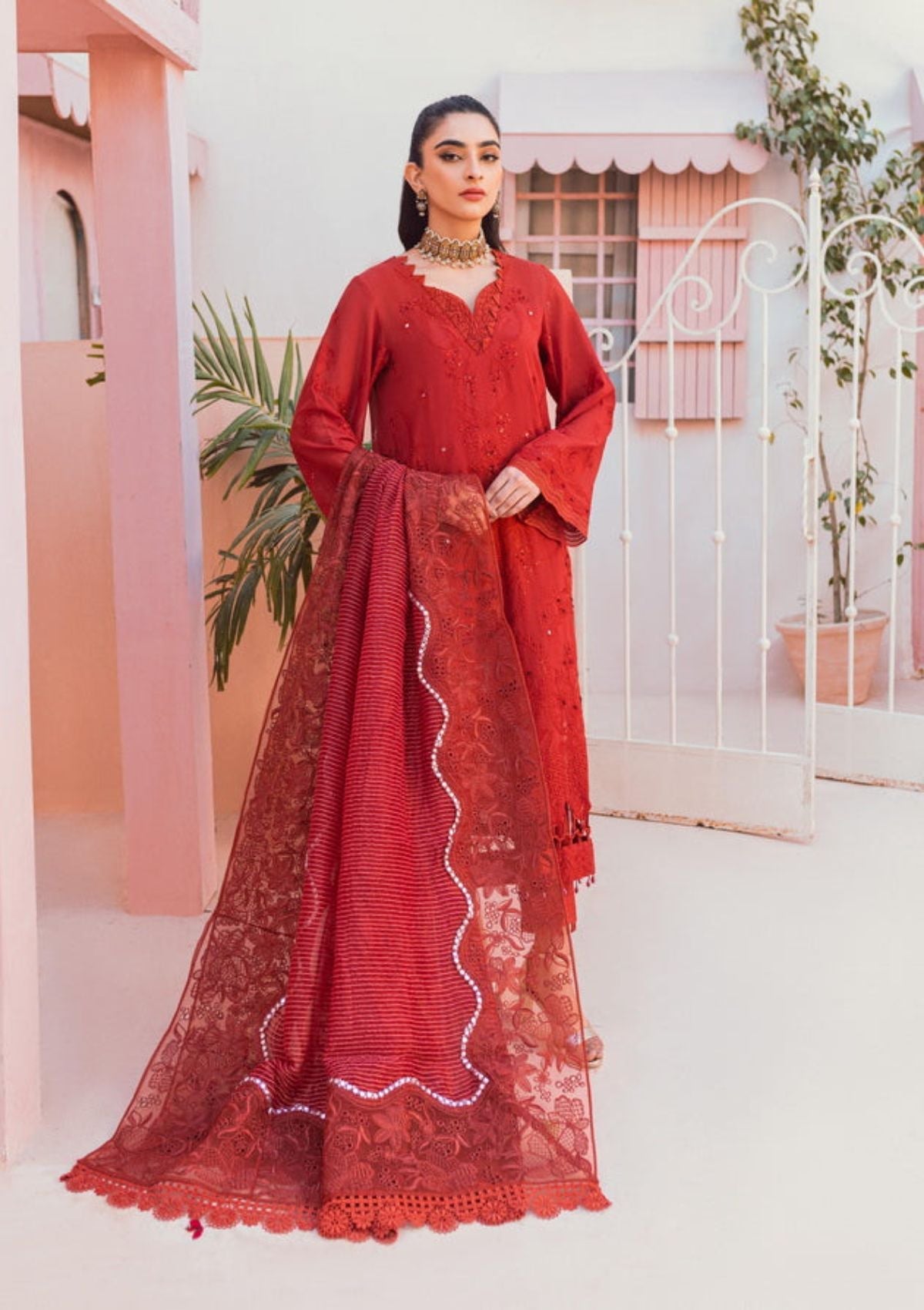 Lawn Collection - Nureh - Exclusive - Swiss - NS#83 - Official Nureh - Agha Fabrics UK