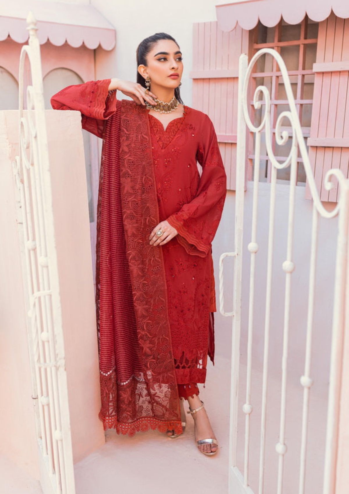 Lawn Collection - Nureh - Exclusive - Swiss - NS#83 - Official Nureh - Agha Fabrics UK