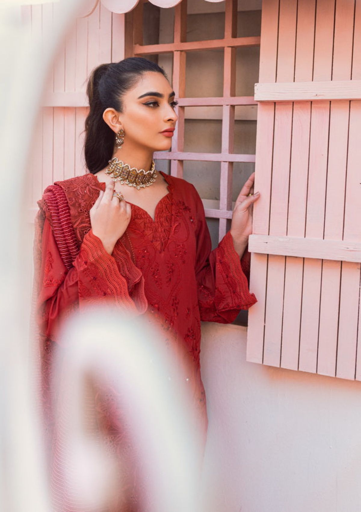 Lawn Collection - Nureh - Exclusive - Swiss - NS#83 - Official Nureh - Agha Fabrics UK