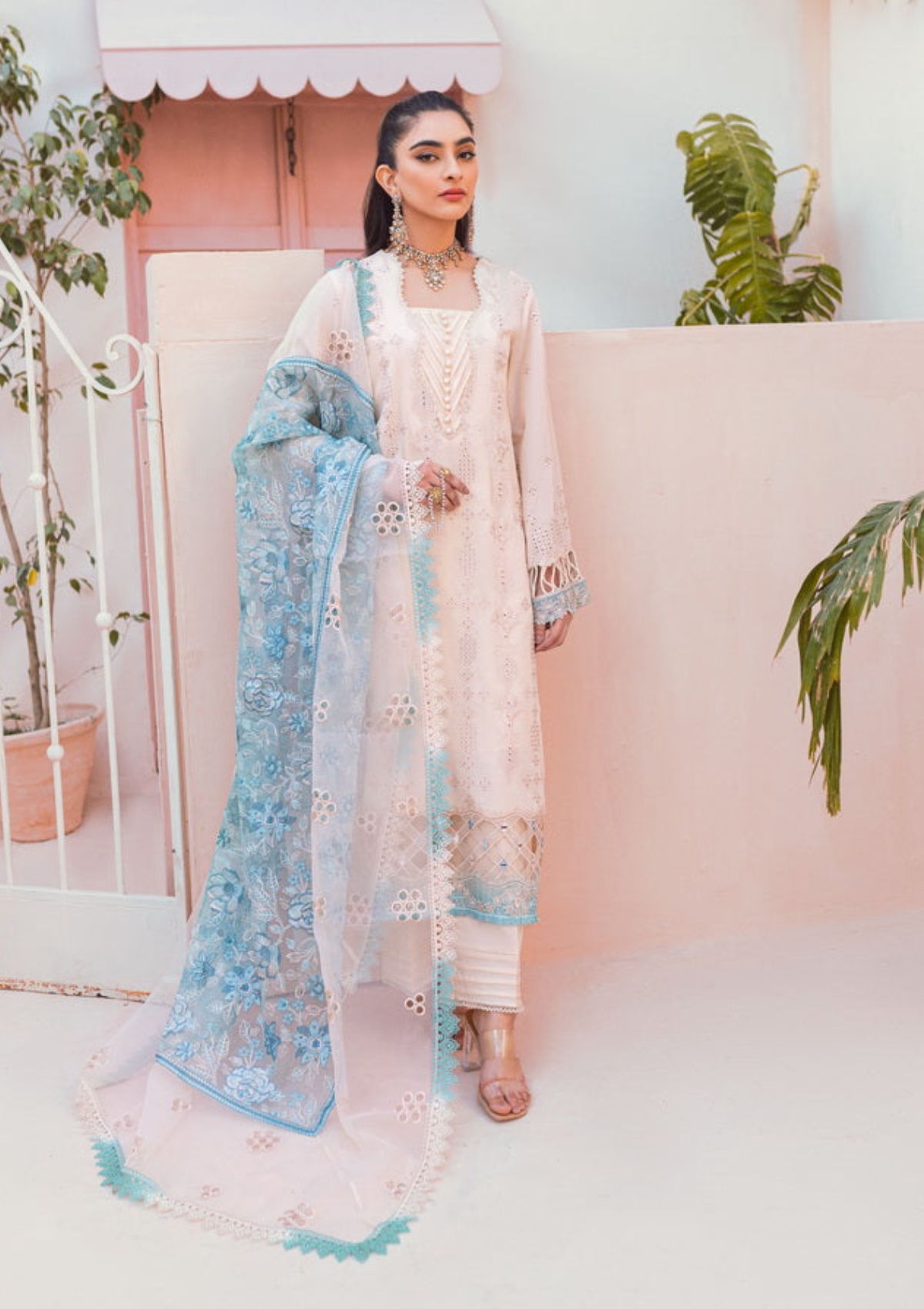 Lawn Collection - Nureh - Exclusive - Swiss - NS#82 - Official Nureh - Agha Fabrics UK