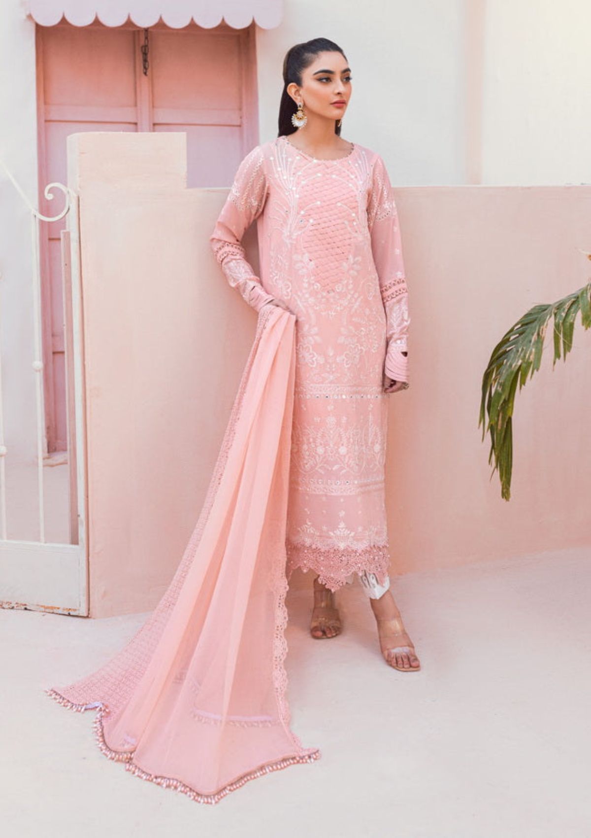 Lawn Collection - Nureh - Exclusive - Swiss - NS#84 - Official Nureh - Agha Fabrics UK